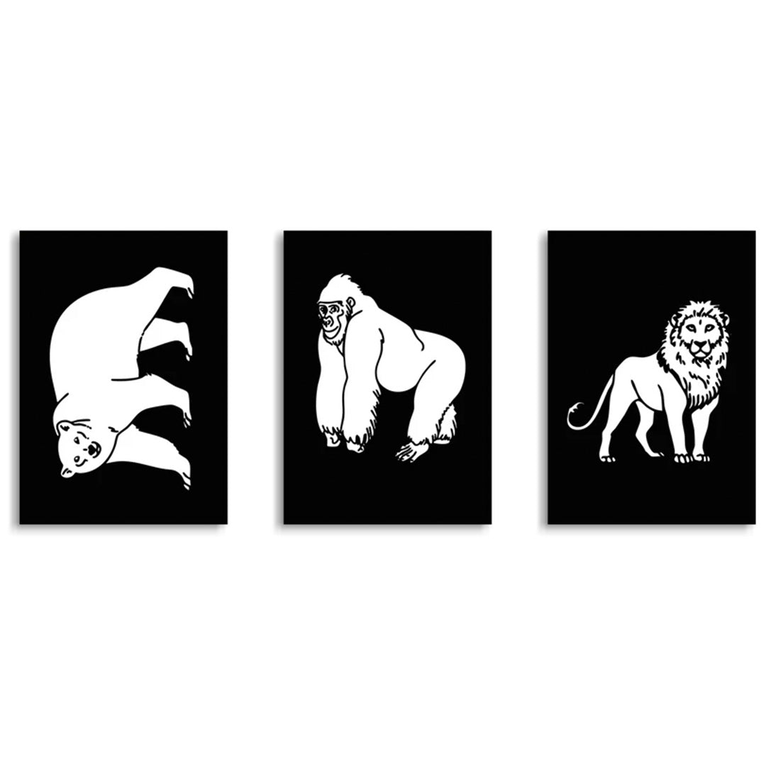 kidywolf kidyneon knutselpakket wanddecoratie - dieren | KIDYNEON-ANI-OR | 5