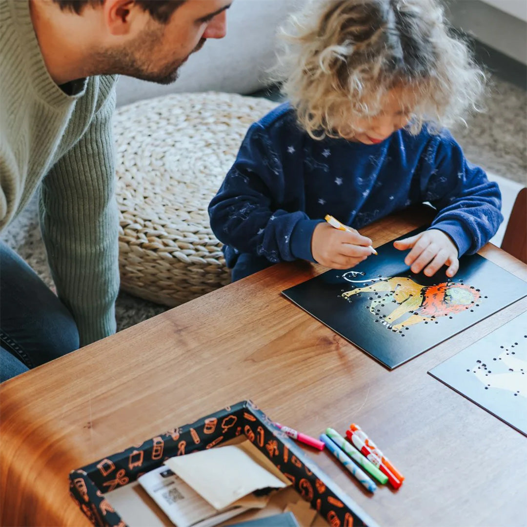 kidywolf kidyneon knutselpakket wanddecoratie - dieren | KIDYNEON-ANI-OR | 6