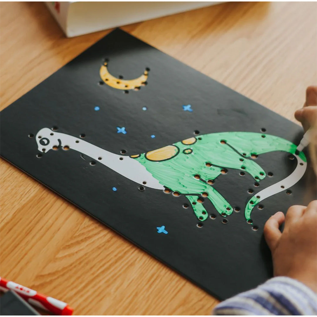 kidywolf kidyneon knutselpakket wanddecoratie - dino | KIDYNEON-DIN-GR | 6