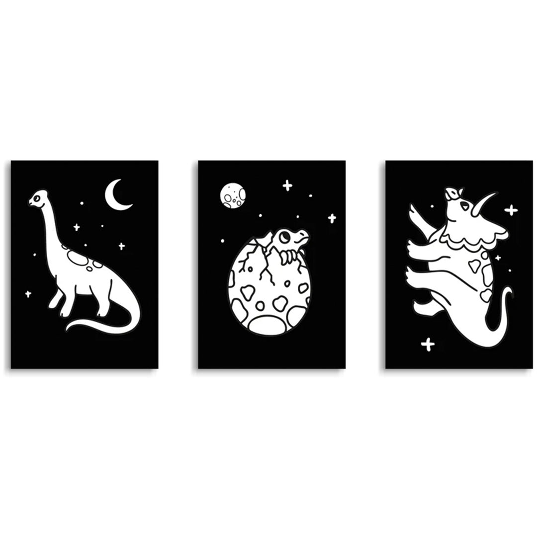 kidywolf kidyneon knutselpakket wanddecoratie - dino | KIDYNEON-DIN-GR | 7