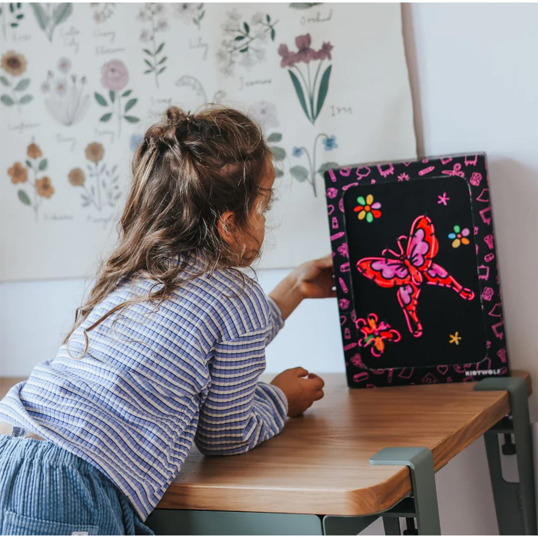 kidywolf kidyneon knutselpakket wanddecoratie - er was eens | KIDYNEON-OUT-PI | 2