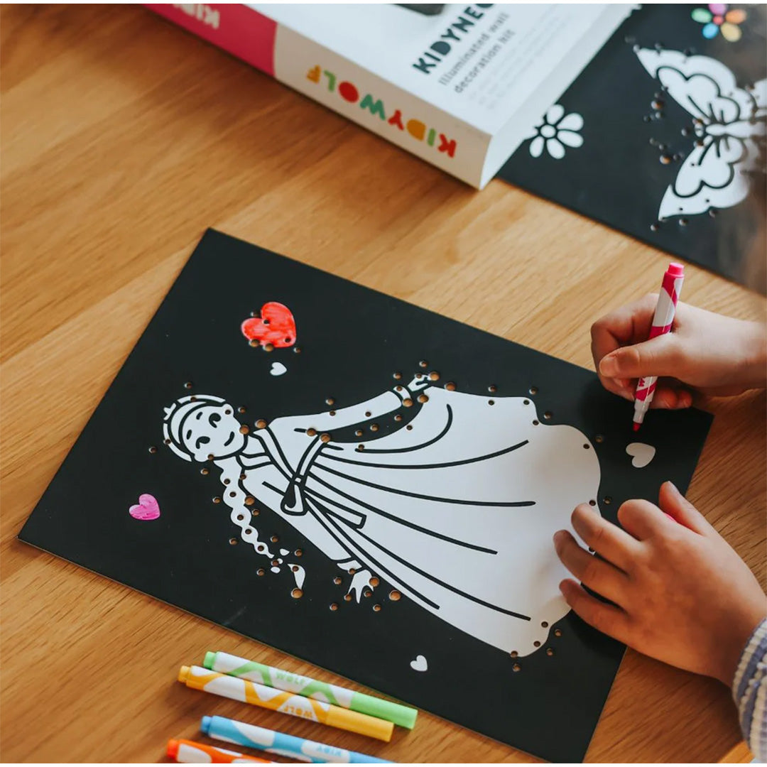 kidywolf kidyneon knutselpakket wanddecoratie - er was eens | KIDYNEON-OUT-PI | 3