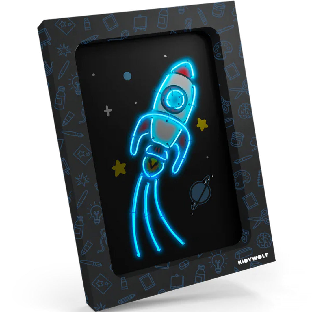 kidywolf kidyneon knutselpakket wanddecoratie | KIDYNEON-PACK | 1