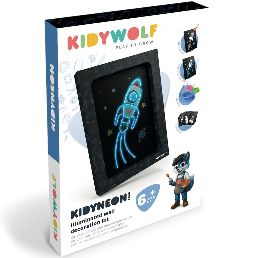 kidywolf kidyneon knutselpakket wanddecoratie | KIDYNEON-PACK | 9