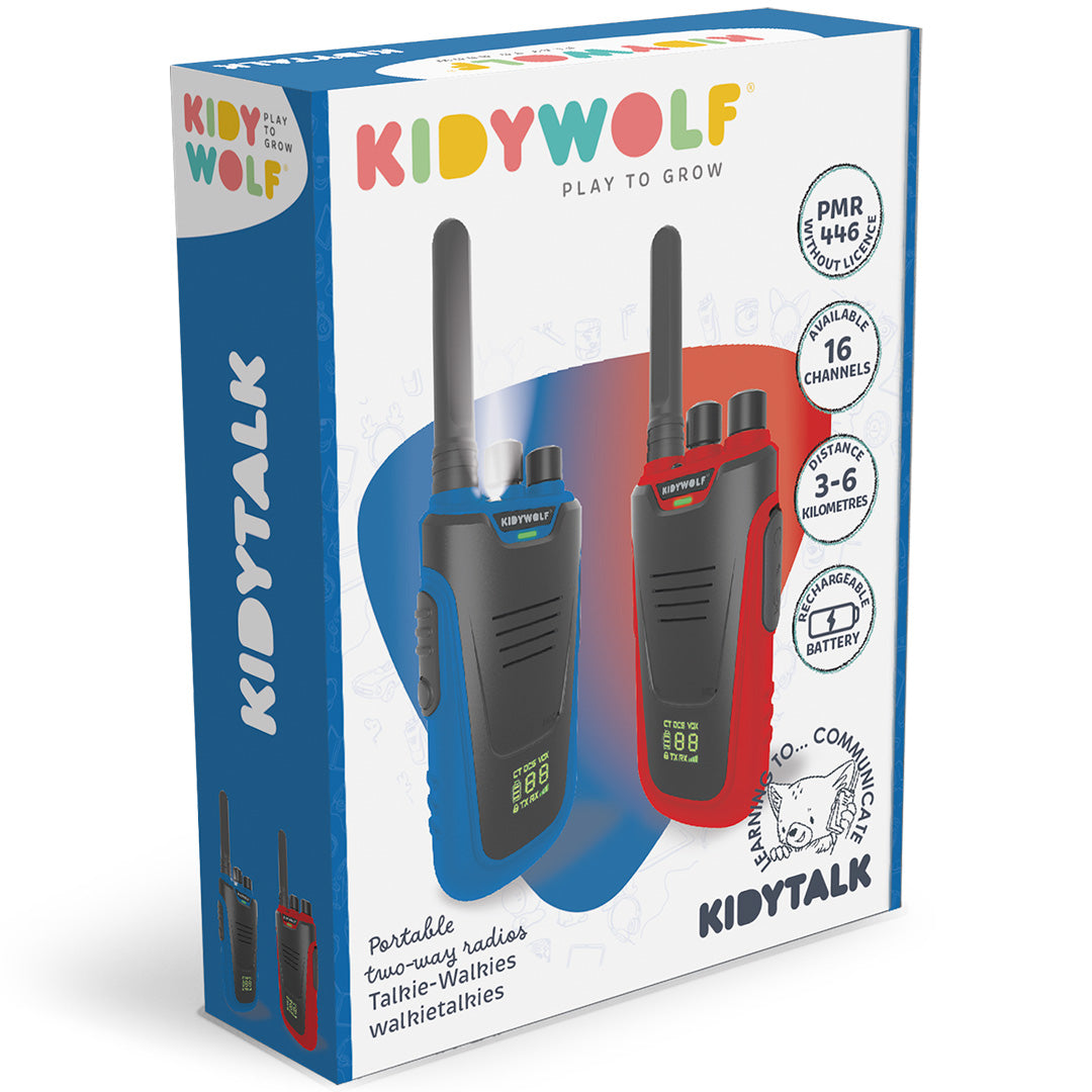 kidywolf kidytalk walkie talkie - blauw rood | KIDYTALK-BR | 3