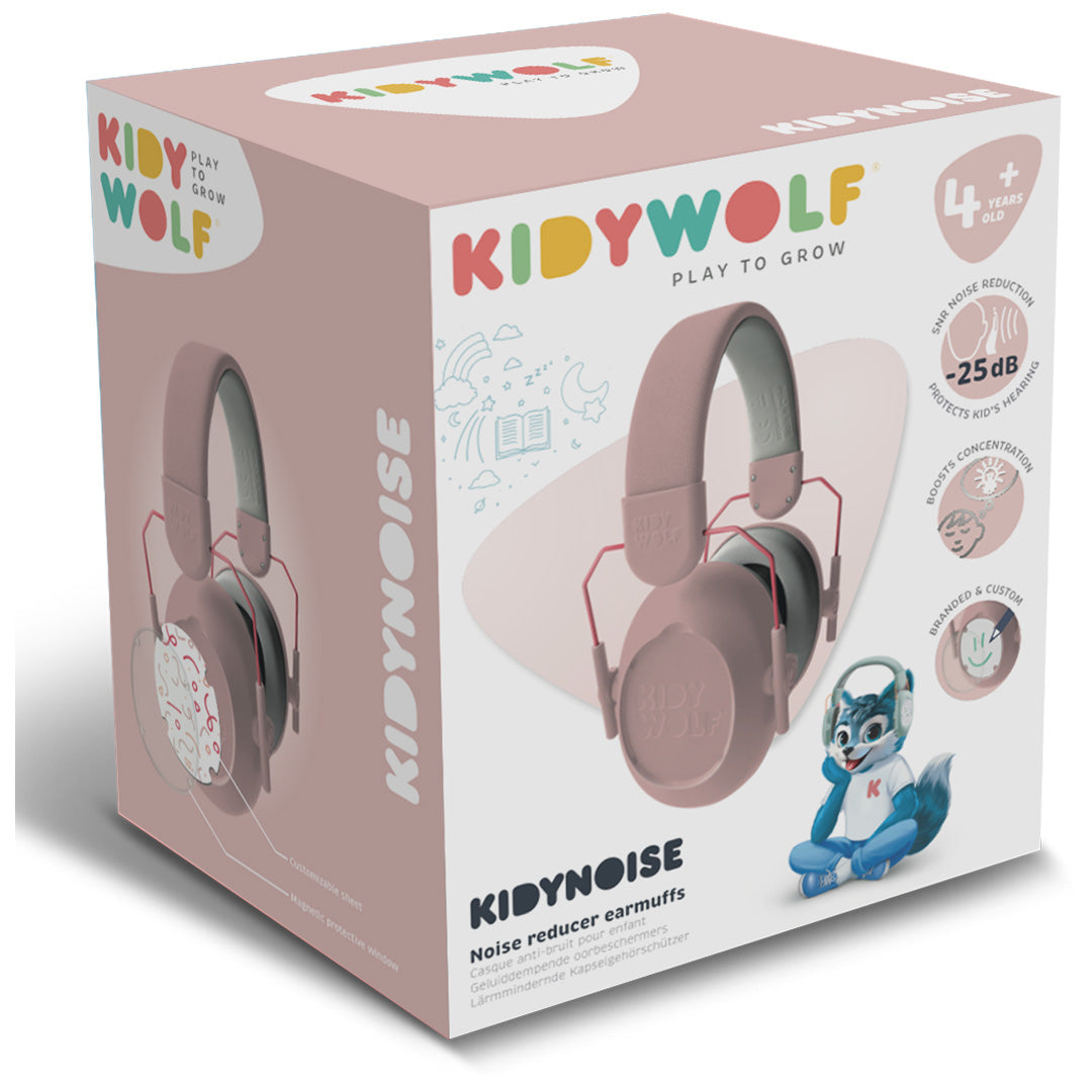kidywolf noise cancelling koptelefoon - roze | KIDYNOISE-PI | 3