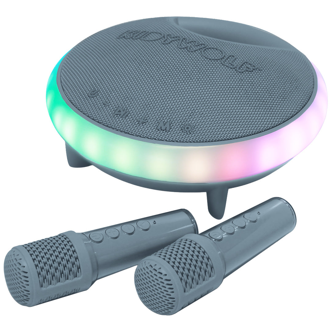 kidywolf karaokespeaker en microfoons - blue | KIDYKARAOKE-BU | 
