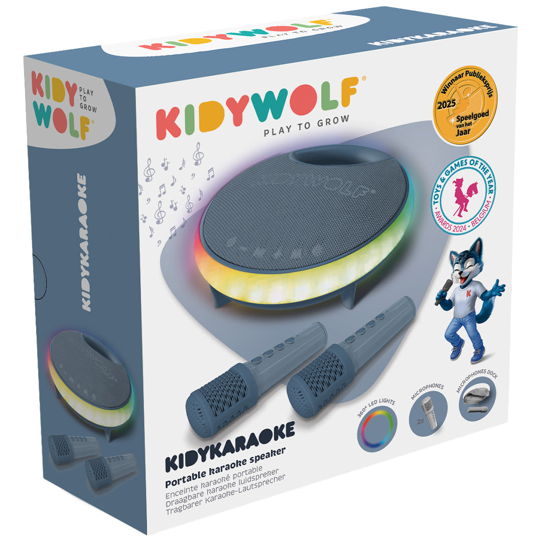 kidywolf karaokespeaker en microfoons - blue | KIDYKARAOKE-BU | 4
