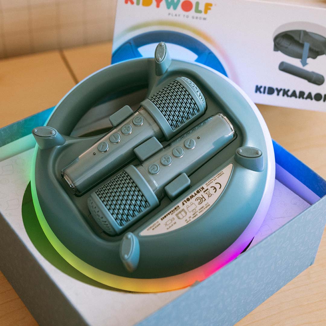 kidywolf karaokespeaker en microfoons - blue | KIDYKARAOKE-BU | 3