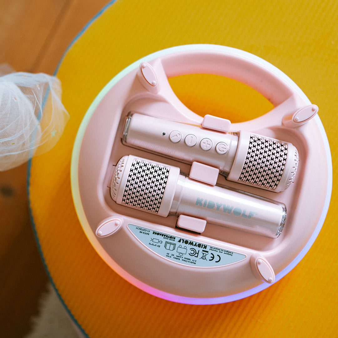 KIDYKARAOKE-PI | kidywolf karaokespeaker en microfoons - pink |  3