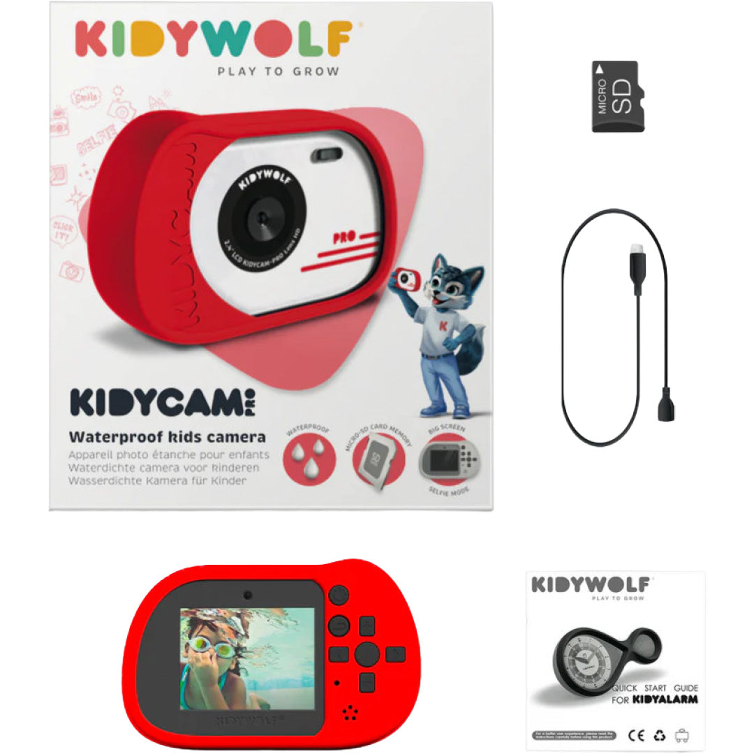 kidywolf kindercamera kidycam - rood | KIDYCAM-RD | 6