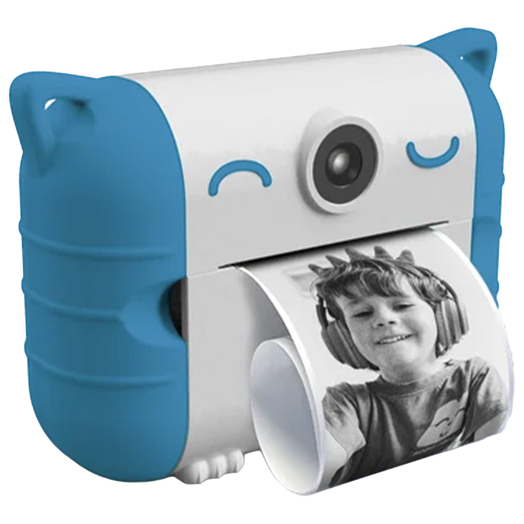 kidywolf kindercamera met thermische printer - blauw | KIDYPRINT-BU | 