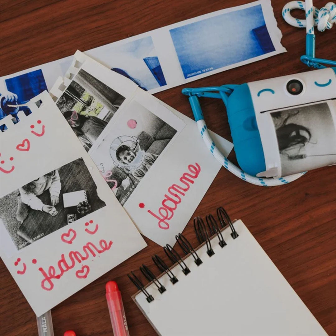 kidywolf kindercamera met thermische printer - blauw | KIDYPRINT-BU | 4