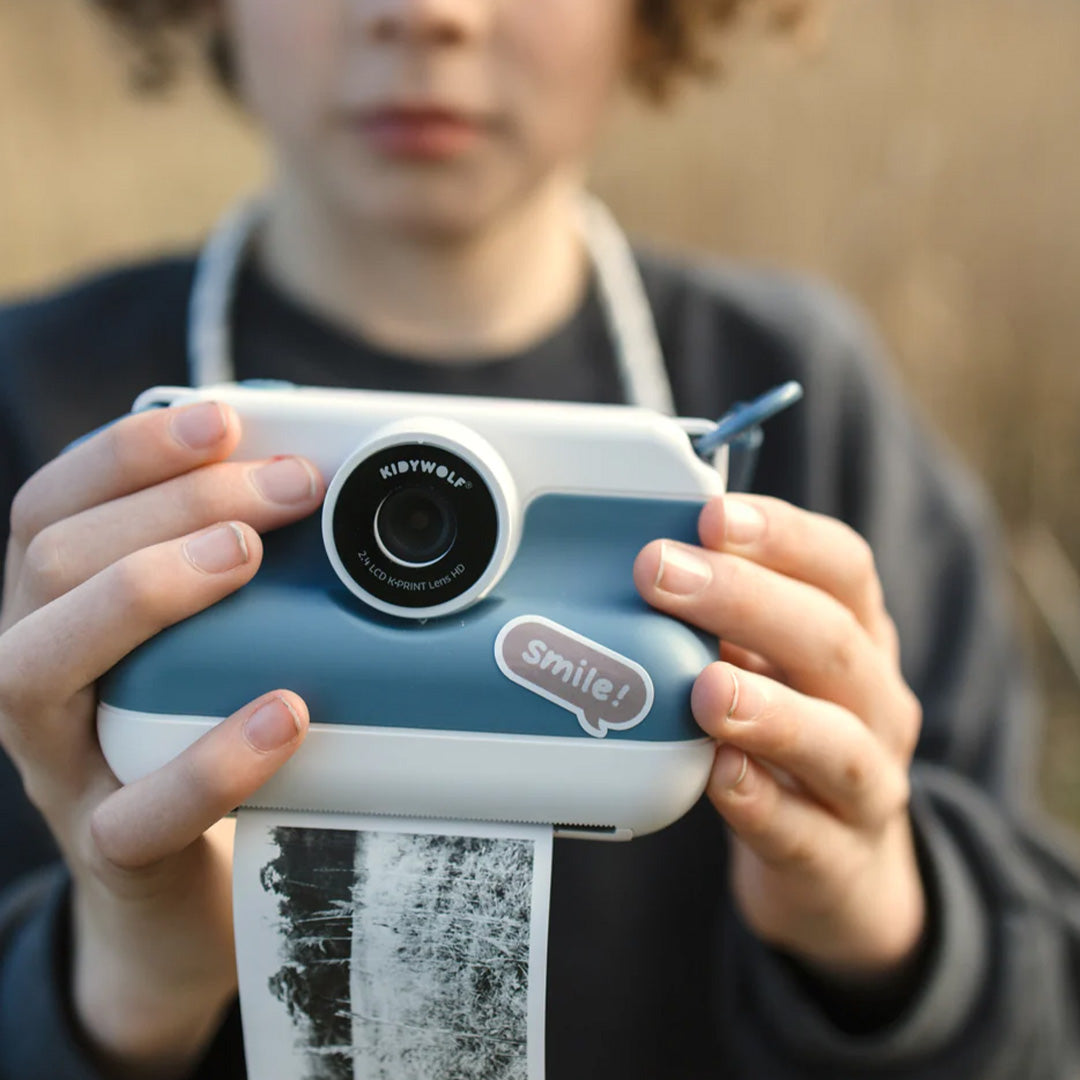 kidywolf kindercamera met thermische printer k-print - blauw | K-PRINT-BU | 01
