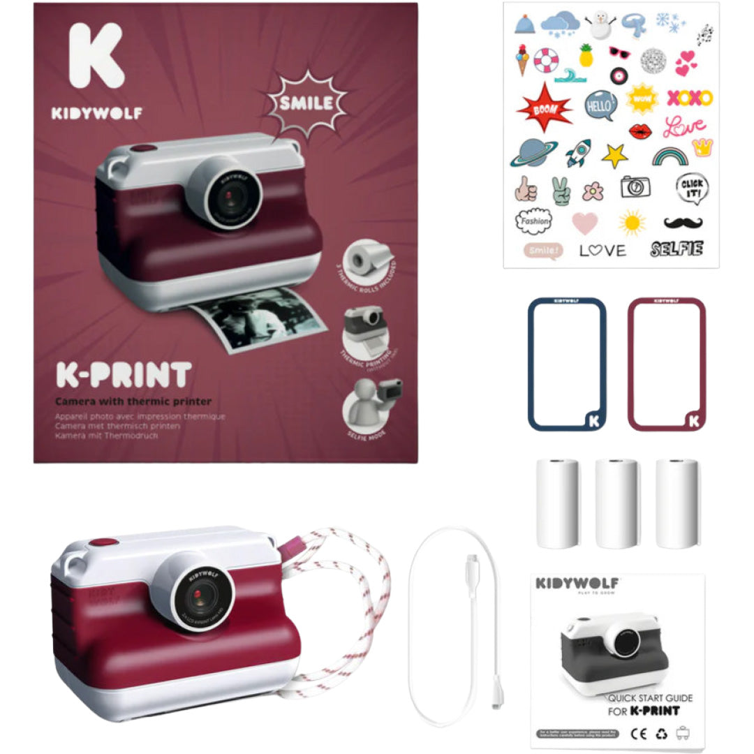 Kidyprint kindercamera met thermische printer – Instant foto's zonder Inkt Kidyprint kindercamera met thermische printer – Instant foto's zonder Inkt