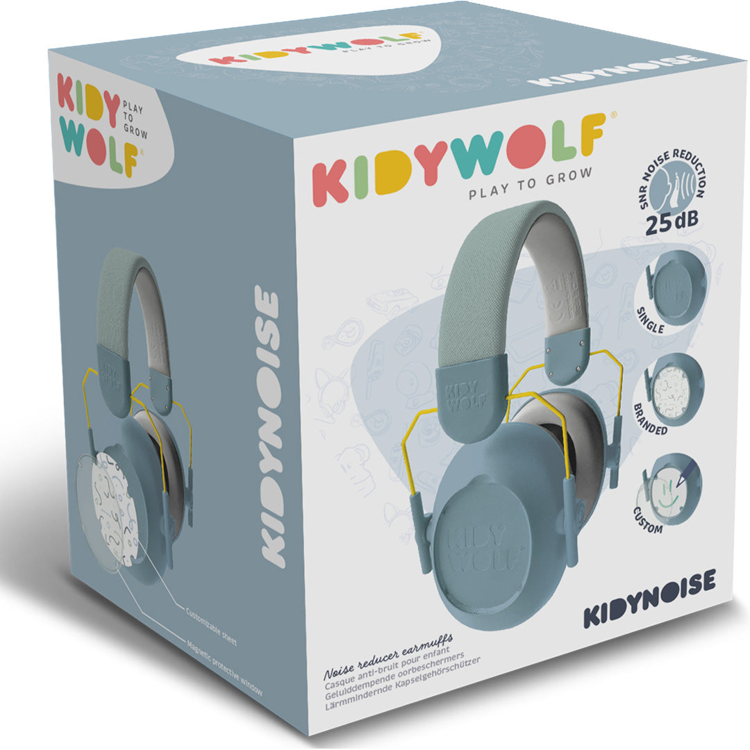 kidywolf noise cancelling koptelefoon - blauw
