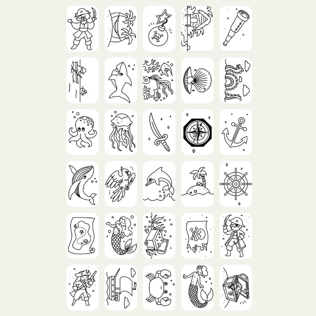 kidywolf-tekenkaarten-voor-kidydraw-mini-dieren-oceanen-en-piraten-REFIL-DRAW-MINI-AAW-OPI-5