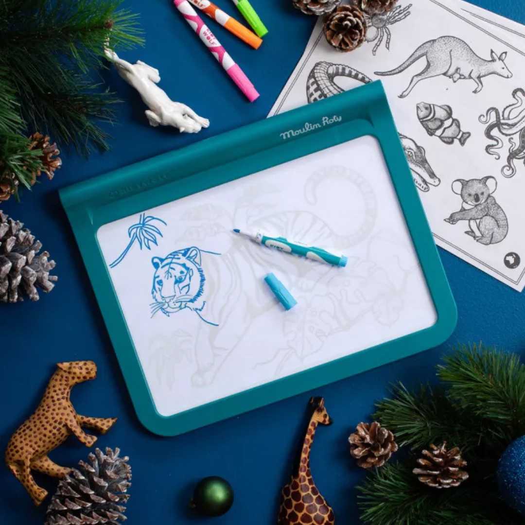 kidywolf x moulin roty tweezijdige tekentablet | 719200 | 2