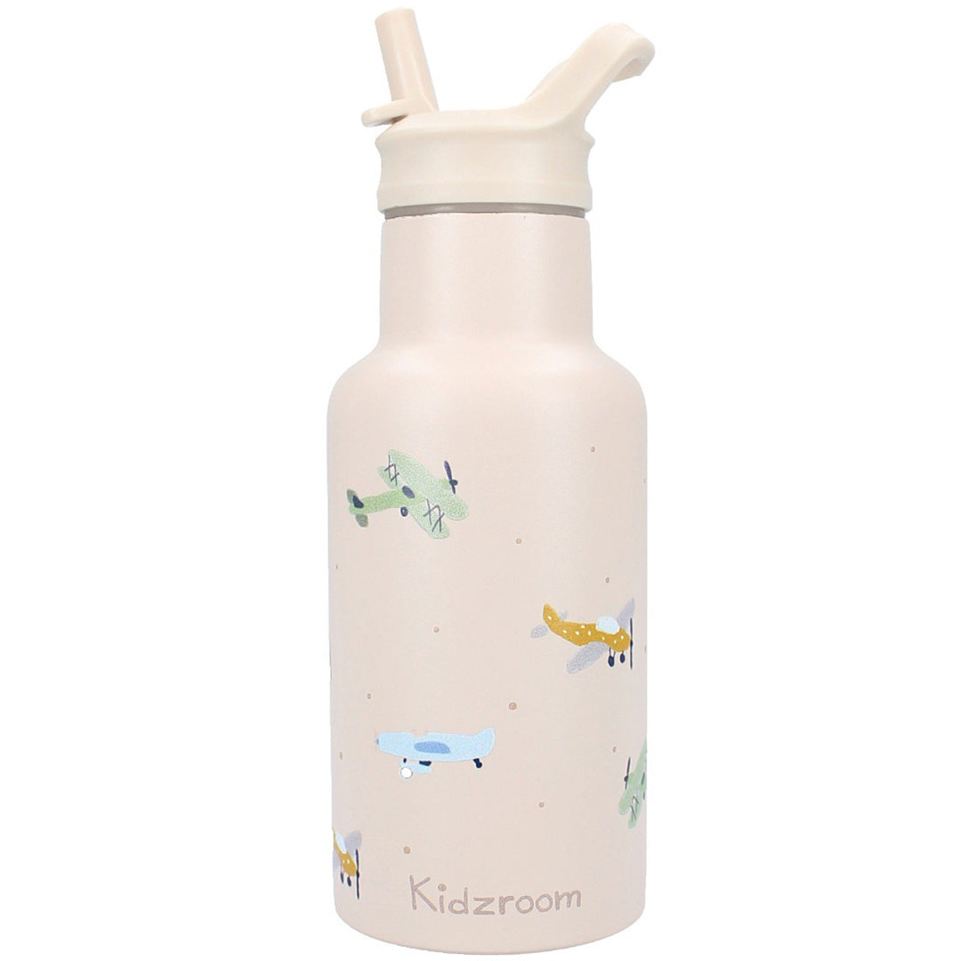 kidzroom rvs thermosfles small talk - vliegtuig - 350 ml 1