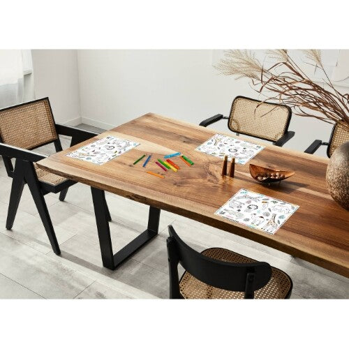 kleurplaten placemat zoo party - 6st  | 68339 | 1