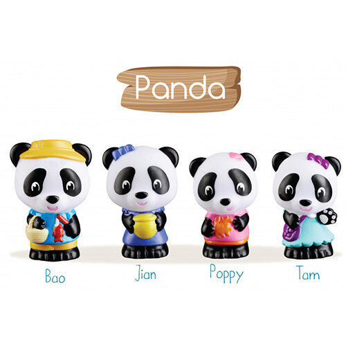 klorofil pandafamilie - 4st | KL-700304F | 5