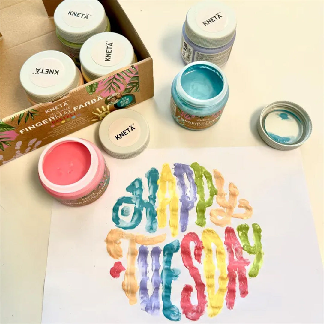 knetä vingerverf pastel - 6 kleuren | 1967885 | 4