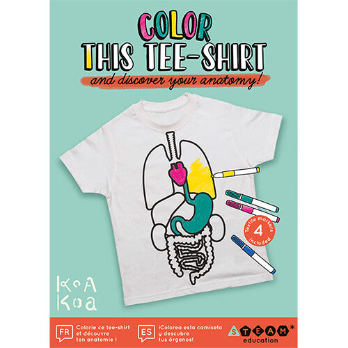 koa koa inkleurbaar t-shirt anatomie | 3770008912120 | 0