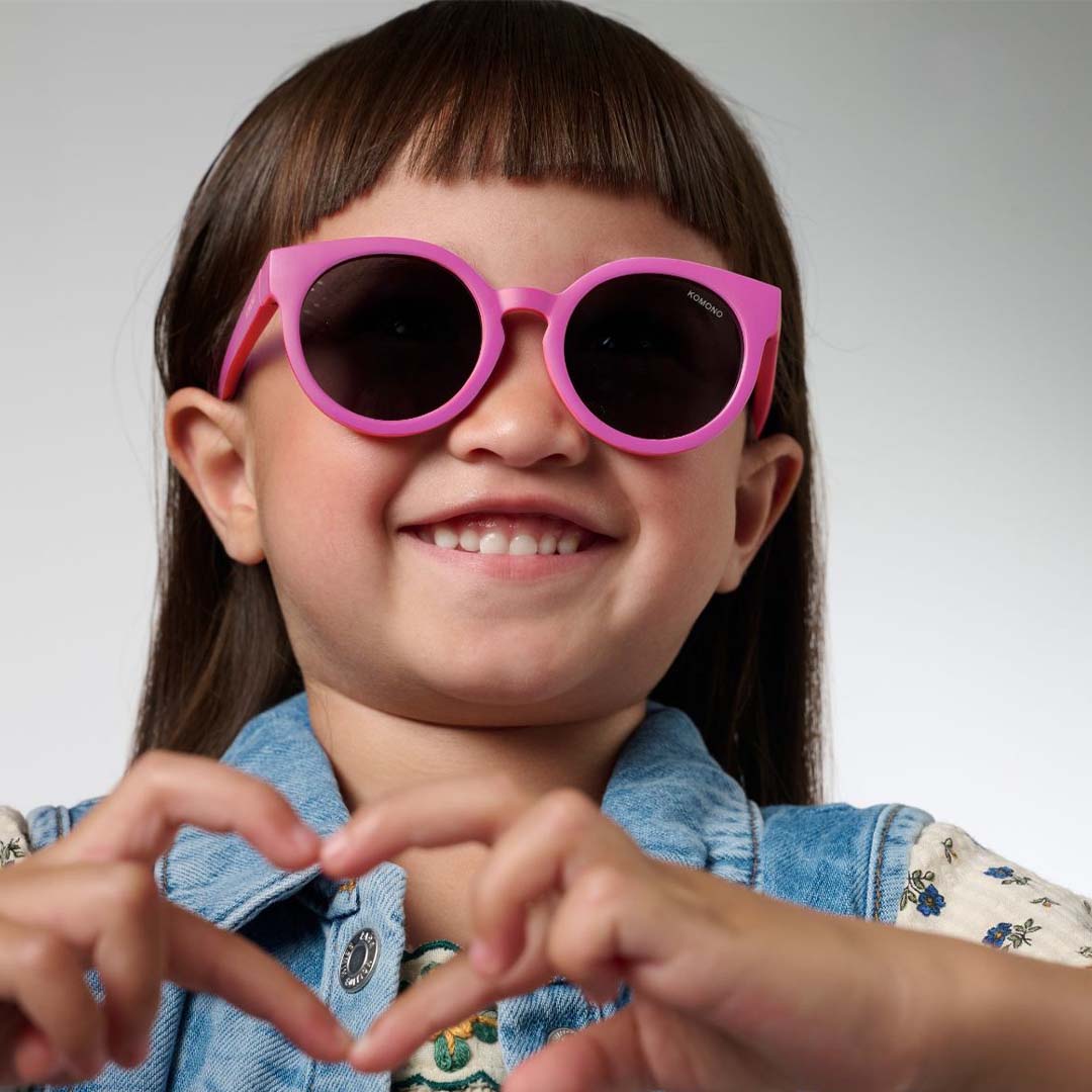 komono kinderzonnebril lulu - flamingo twins - 1-2 jaar | KOMO95.001.22 | 3