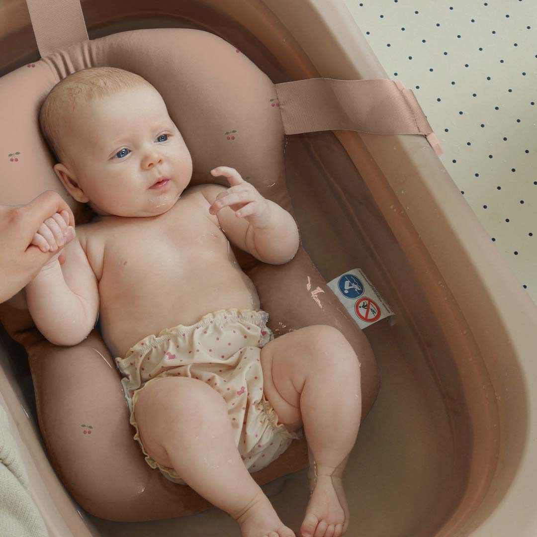 konge sløjd opvouwbaar babybadje met kussen - blush | KS104819 | 2