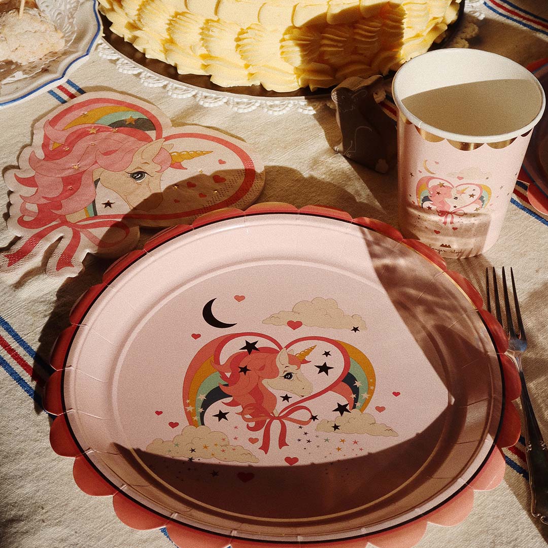 konges sløjd bekers unicorn - 8st | KS101766-UNICORN | 3