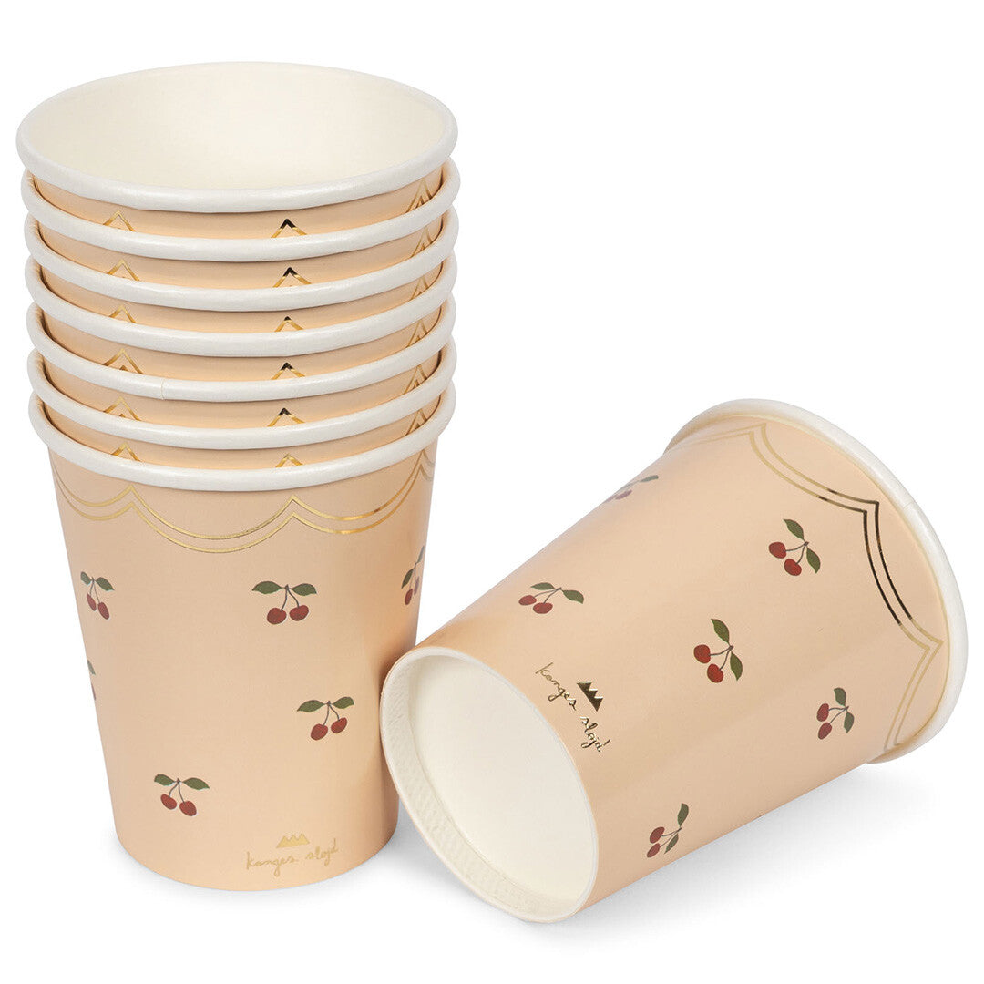 konges sløjd bekertjes cherry - 8st | KS101150-CHERRY | 1