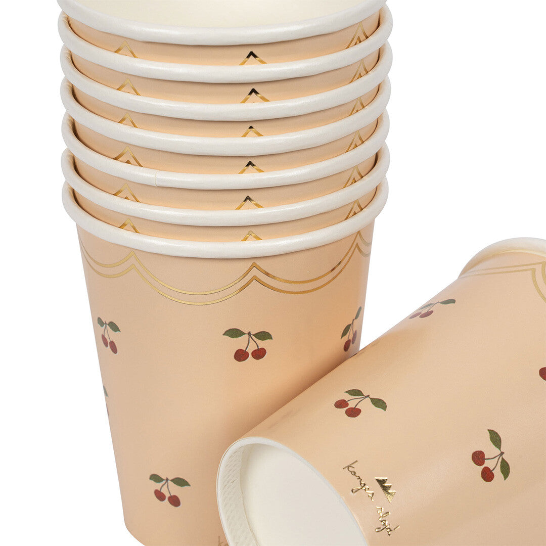 konges sløjd bekertjes cherry - 8st | KS101150-CHERRY | 2
