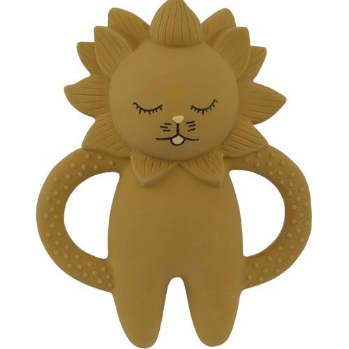 konges sløjd bijtspeeltje leeuw - mustard | KS1223 LION MUSTARD | 0