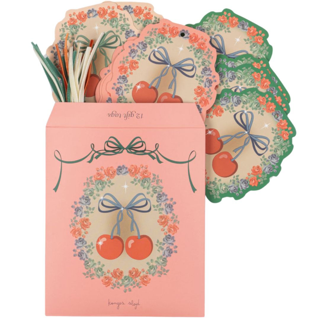 konges sløjd cadeaukaartjes big cherry - 12st | KS101925-BIG-CHERRY | 3