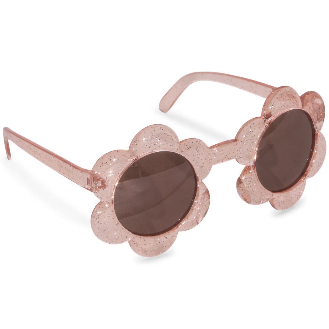 konges sløjd gepolariseerde kinderzonnebril flower - glitter rose | KS102799-ROSE | 0