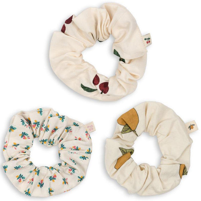 konges sløjd haarelastieken scrunchie big - fruit - 3st | KS101372 | 0