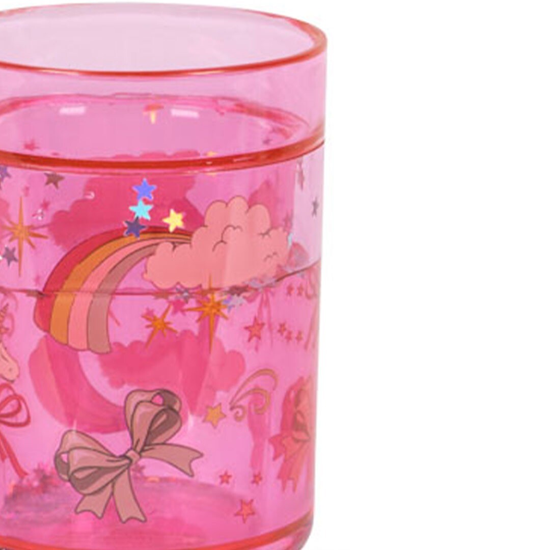 konges sløjd kinderbekers met glitter rainbow bow - 2st | KS102642-RAINBOW | 1
