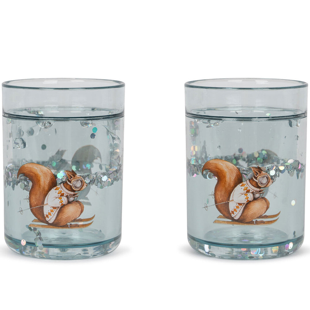 konges sløjd kinderbekers met glitter - val d'isere - 2st | KS5817-VALDISERE H7 | 0
