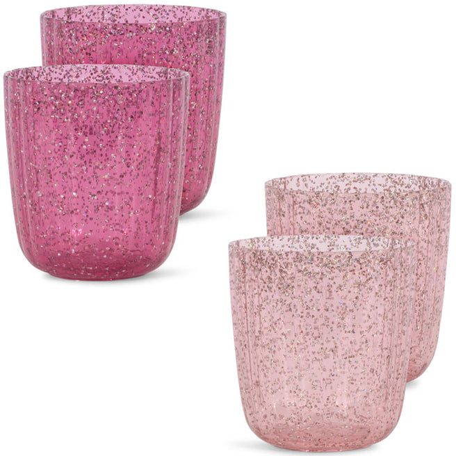 konges sløjd kinderbekers sparkling pink - 4st | KS103147 | 0