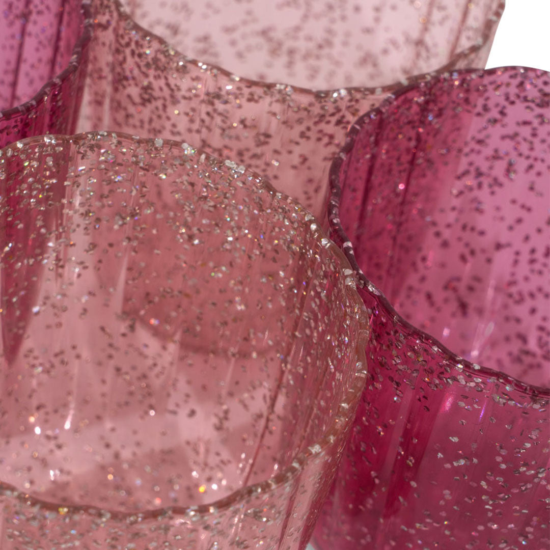 konges sløjd kinderbekers sparkling pink - 4st | KS103147 | 1