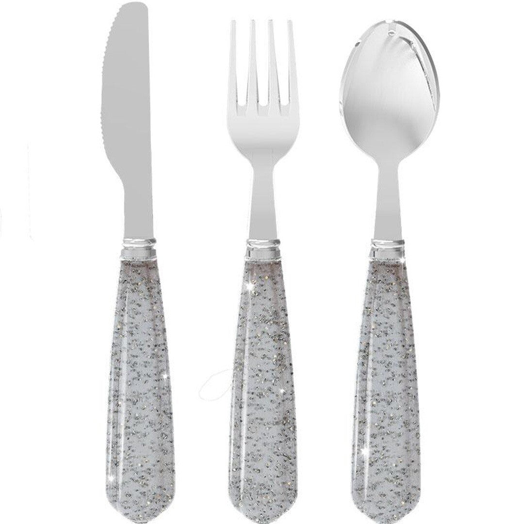 konges sløjd kinderbestek glitter - sparkling blue | KS101531-BLUE | 0