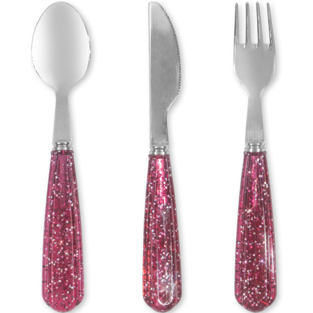 konges sløjd kinderbestek glitter - sparkling sangria | KS103030-SANGRIA | 0
