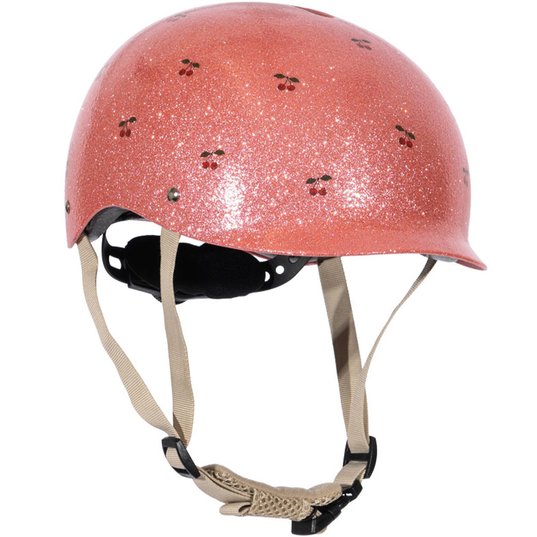 konges sløjd kinderhelm cherry glitter - 4-8 jaar | KS102899-CHERRY-51-55 | 0