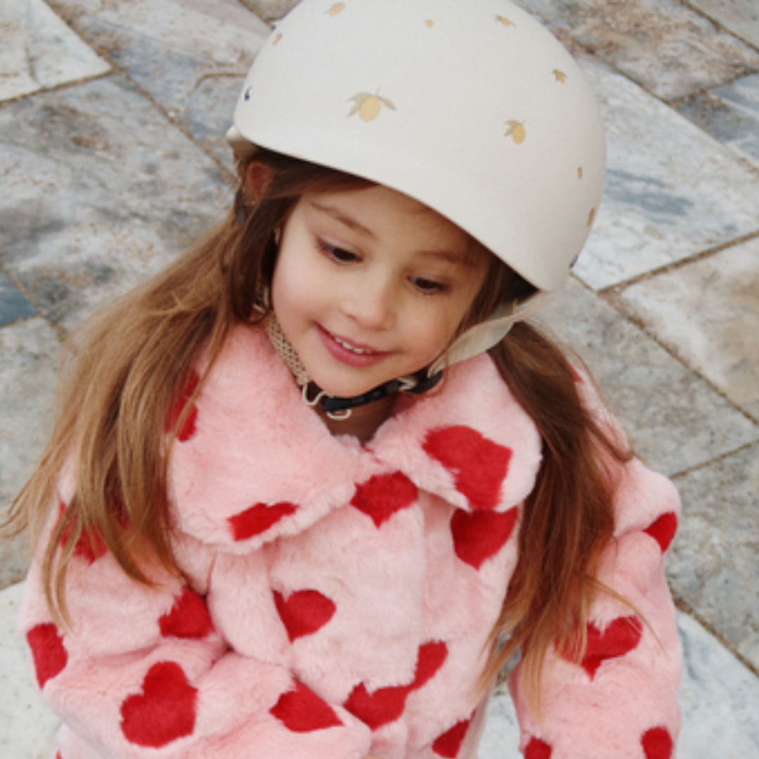 konges sløjd kinderhelm lemon - 4-8 jaar | KS100149-LEMON-4-8 | 1