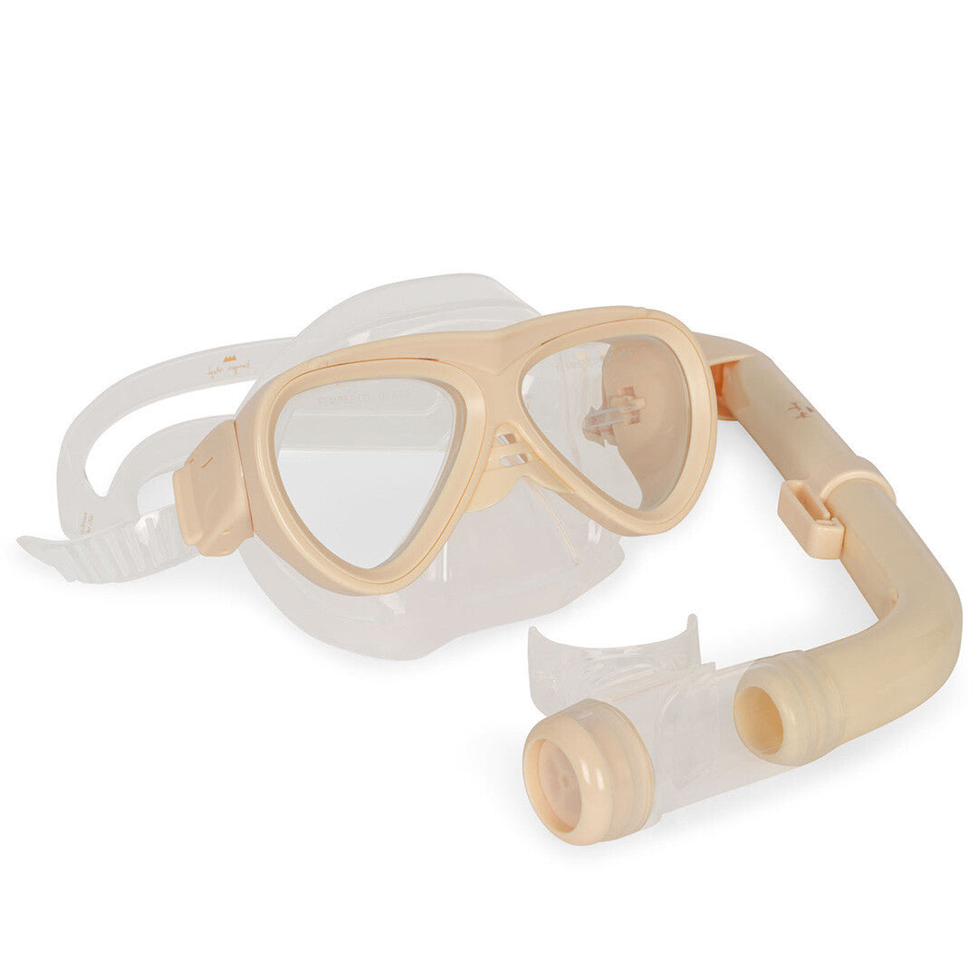 konges sløjd kindersnorkelset lemon - maat 33-34   | KS100978-LEMON-33-34 | 1