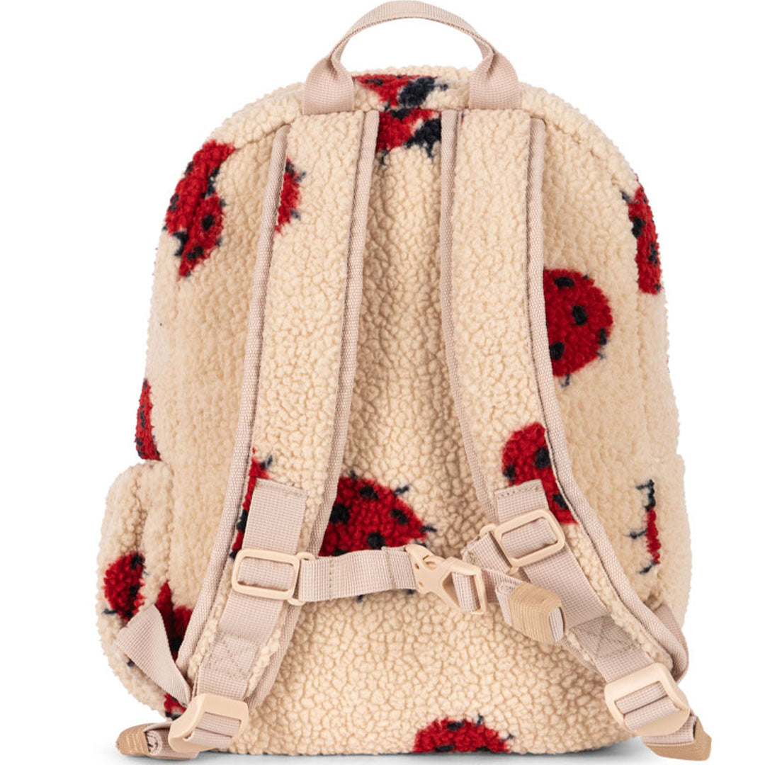 konges sløjd kleuterrugzak jody teddy - ladybug sand - 34 cm  | KS102604-LADYBUG-SAND | 4