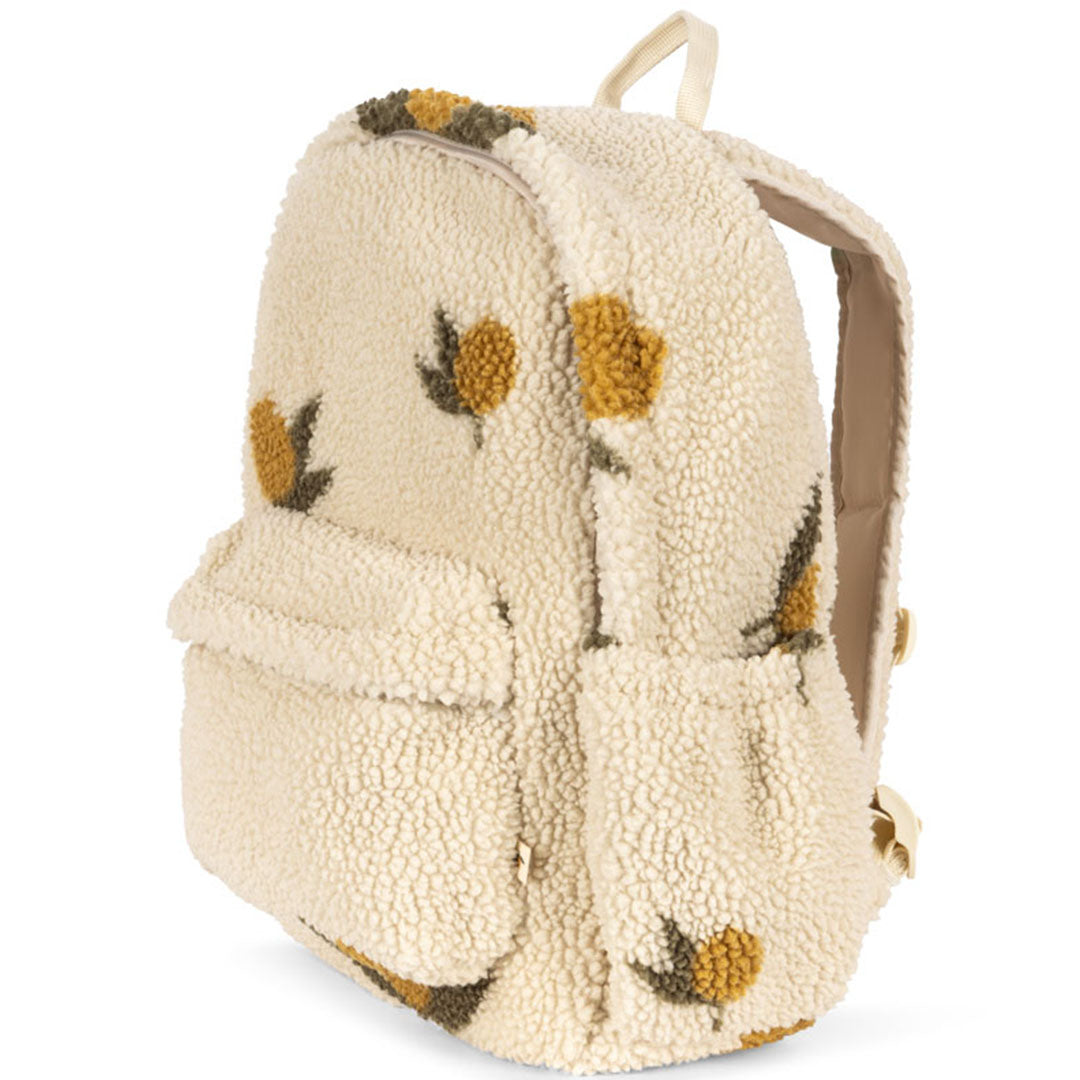 konges sløjd kleuterrugzak jody teddy - mon grand citron - 34 cm  | KS102604-MON-GRAND-CITRON | 1
