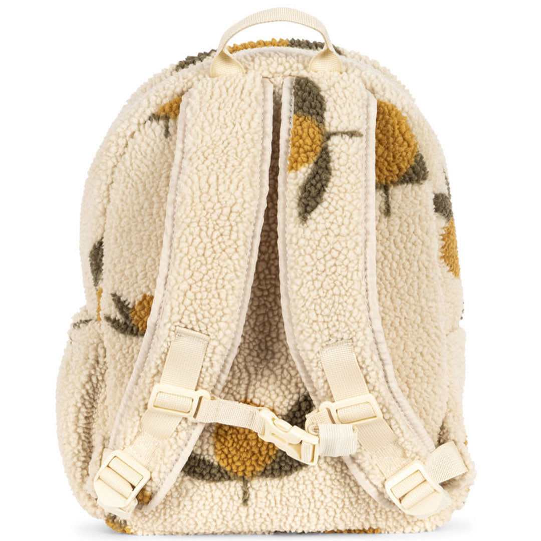 konges sløjd kleuterrugzak jody teddy - mon grand citron - 34 cm  | KS102604-MON-GRAND-CITRON | 2