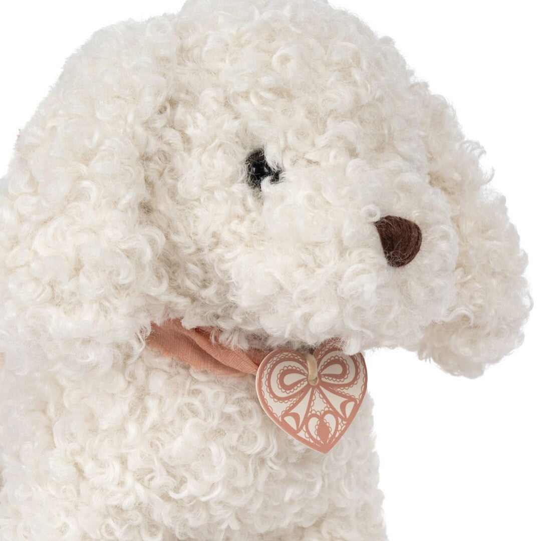 konges sløjd knuffelpuppy met draagtas - yvette - 24 cm  | KS102079 | 4