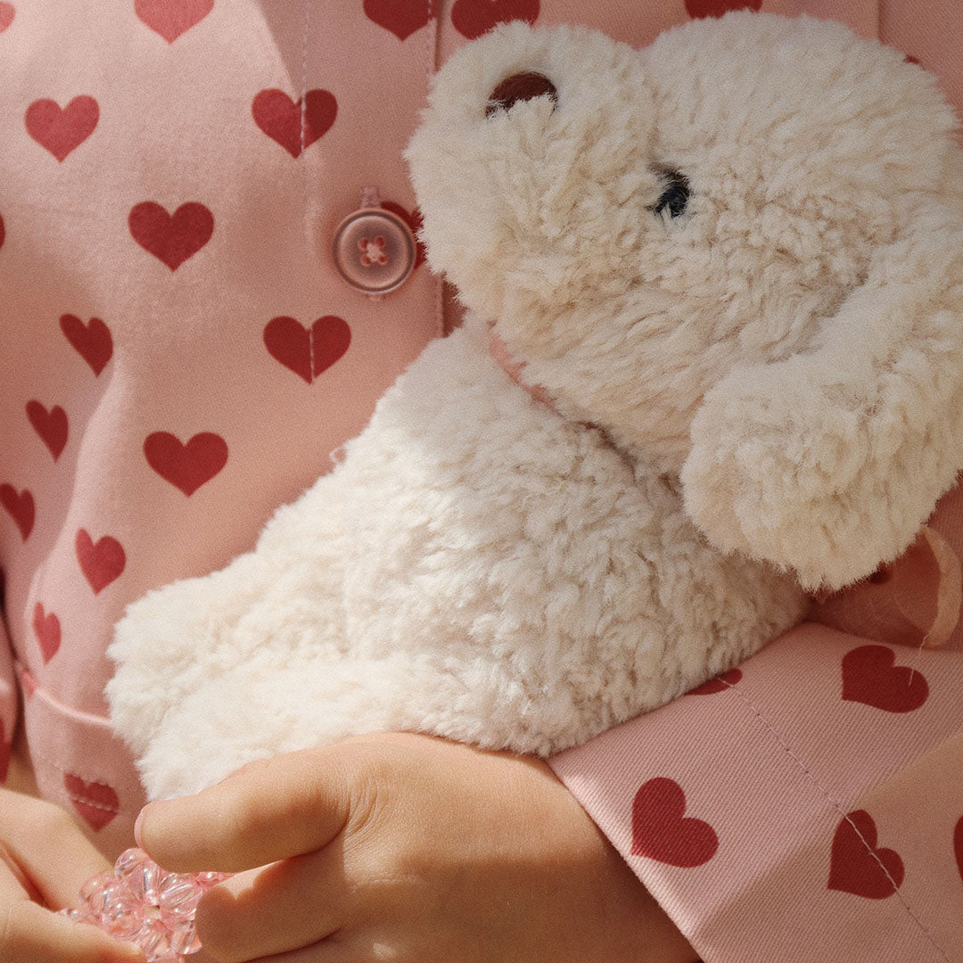 konges sløjd knuffelpuppy met mand - madeleine - 28 cm | KS102324 | 1